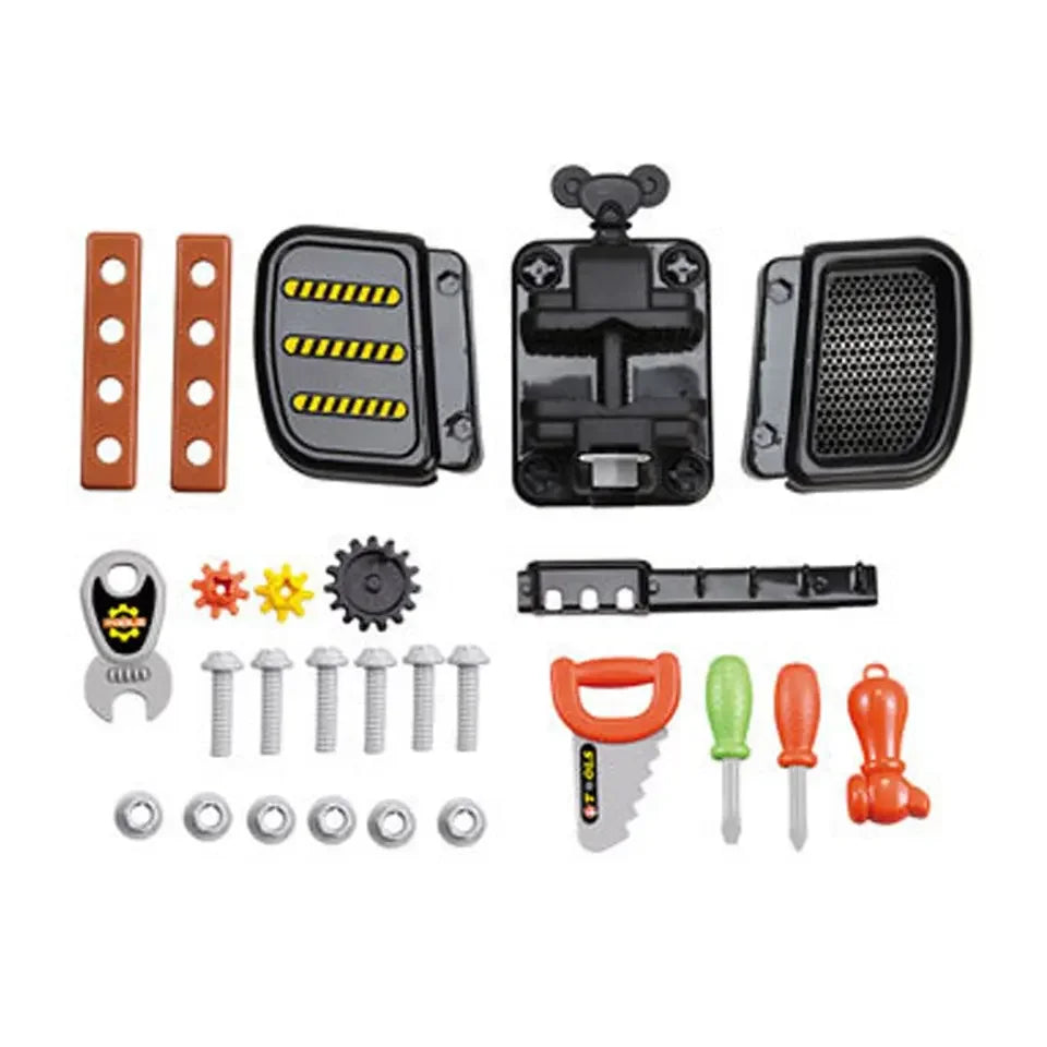 KTX-851603 Children's Pretend Play Backpack Tool Set for Ages 2 to 7 - Fun Repair Toy Kit