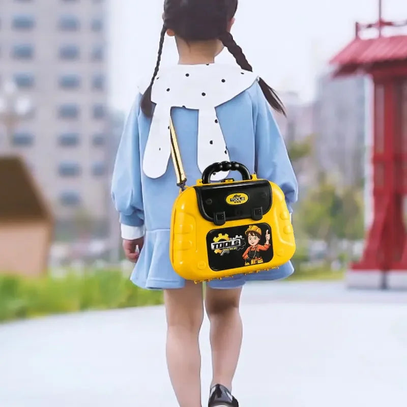 KTX-851603 Children's Pretend Play Backpack Tool Set for Ages 2 to 7 - Fun Repair Toy Kit