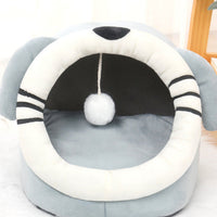 HKM-851731 Cozy Cloth Pet Nest for Small Dogs - Warm Winter Cushion in Multiple Designs