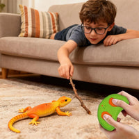 HKM-851731 Remote Control Wall Climbing Gecko Robot for Kids - Rechargeable, Indoor/Outdoor Fun