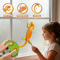 HKM-851731 Remote Control Wall Climbing Gecko Robot for Kids - Rechargeable, Indoor/Outdoor Fun