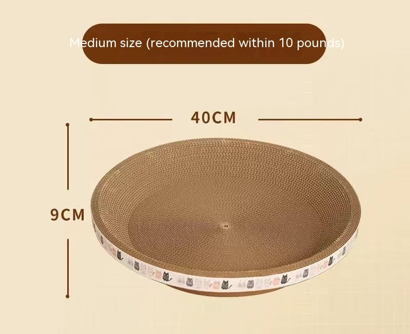 HKM-851795 Integrated Cat Scratch Board and Nest - Corrugated Paper, Multiple Sizes Available