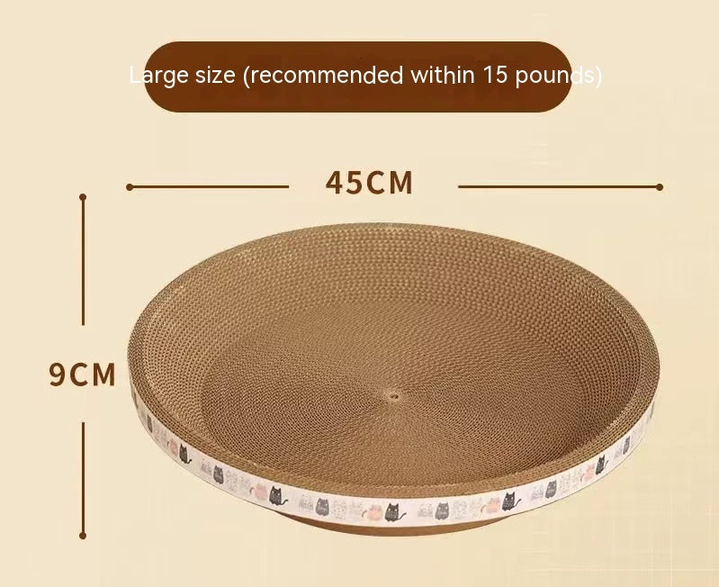 HKM-851795 Integrated Cat Scratch Board and Nest - Corrugated Paper, Multiple Sizes Available