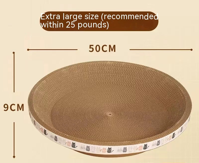 HKM-851795 Integrated Cat Scratch Board and Nest - Corrugated Paper, Multiple Sizes Available