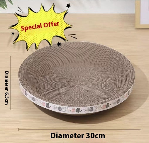 HKM-851795 Integrated Cat Scratch Board and Nest - Corrugated Paper, Multiple Sizes Available