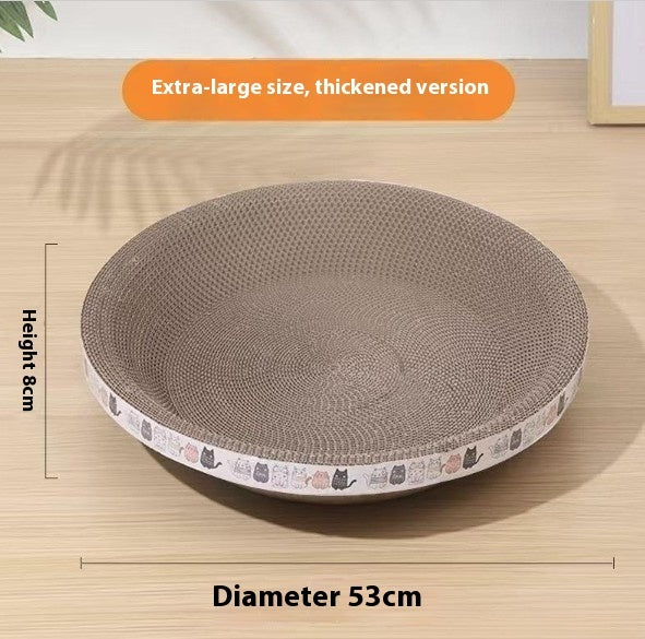 HKM-851795 Integrated Cat Scratch Board and Nest - Corrugated Paper, Multiple Sizes Available