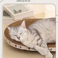 HKM-851795 Integrated Cat Scratch Board and Nest - Corrugated Paper, Multiple Sizes Available