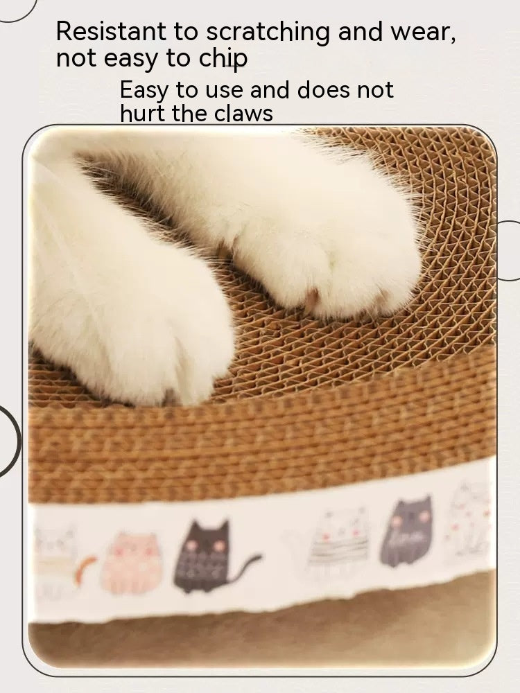 HKM-851795 Integrated Cat Scratch Board and Nest - Corrugated Paper, Multiple Sizes Available