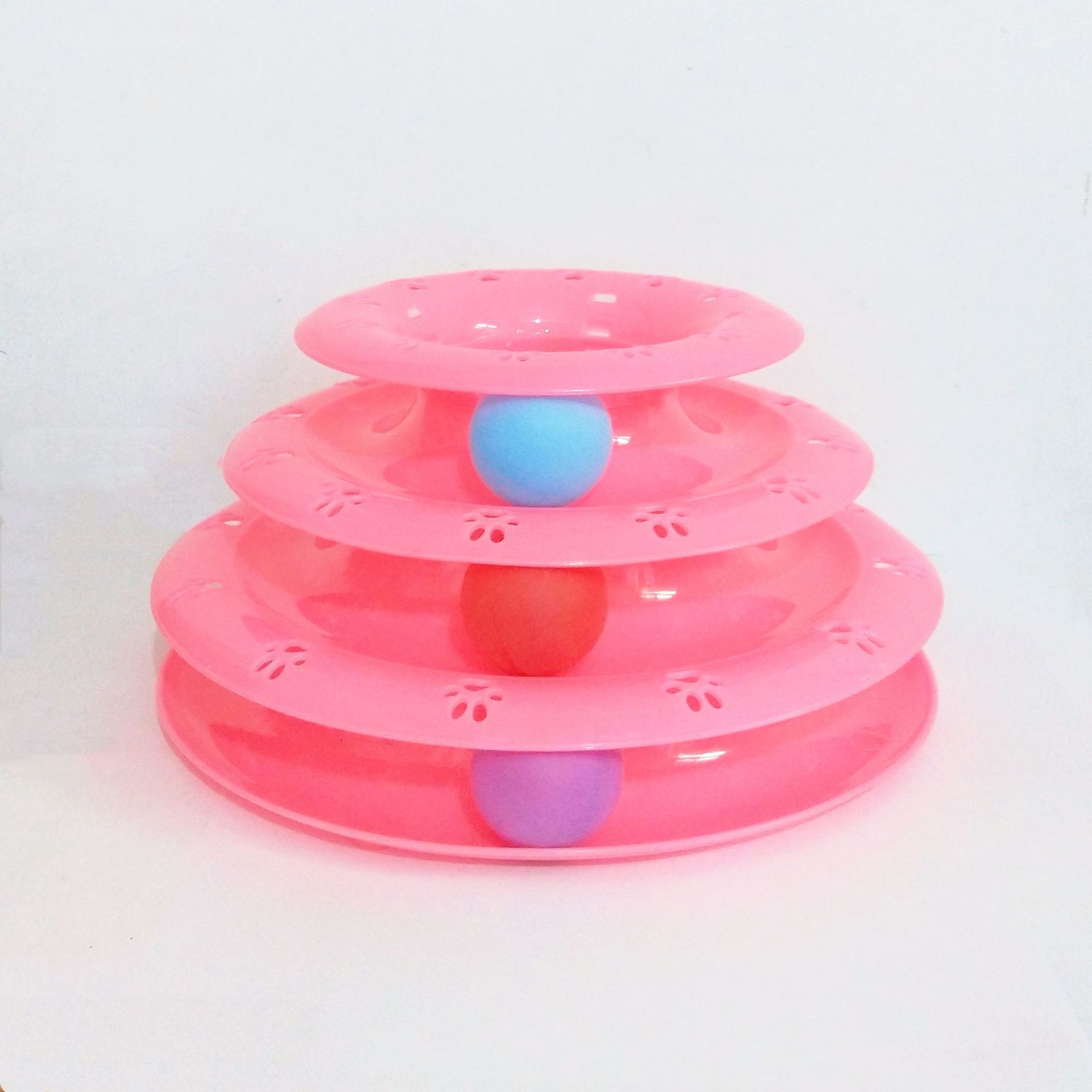 HKM-852115 Interactive Cat Turntable Toy - Engaging Learning Tool for Feline Fun (24.5*13cm)