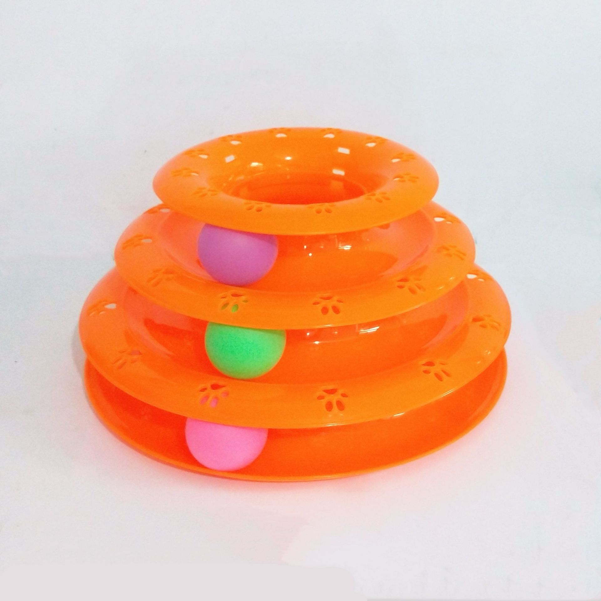 HKM-852115 Interactive Cat Turntable Toy - Engaging Learning Tool for Feline Fun (24.5*13cm)