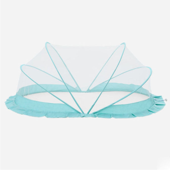 HKM-852243 Foldable Mosquito Net for Baby Crib - Insect-Proof Cover for Newborns in Pink and Blue