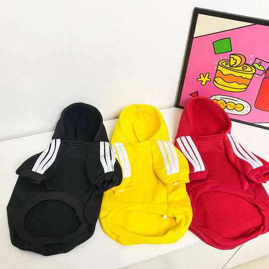 HKM-852435 Cute Cartoon Dog Clothes for Autumn and Winter in Various Colors and Sizes