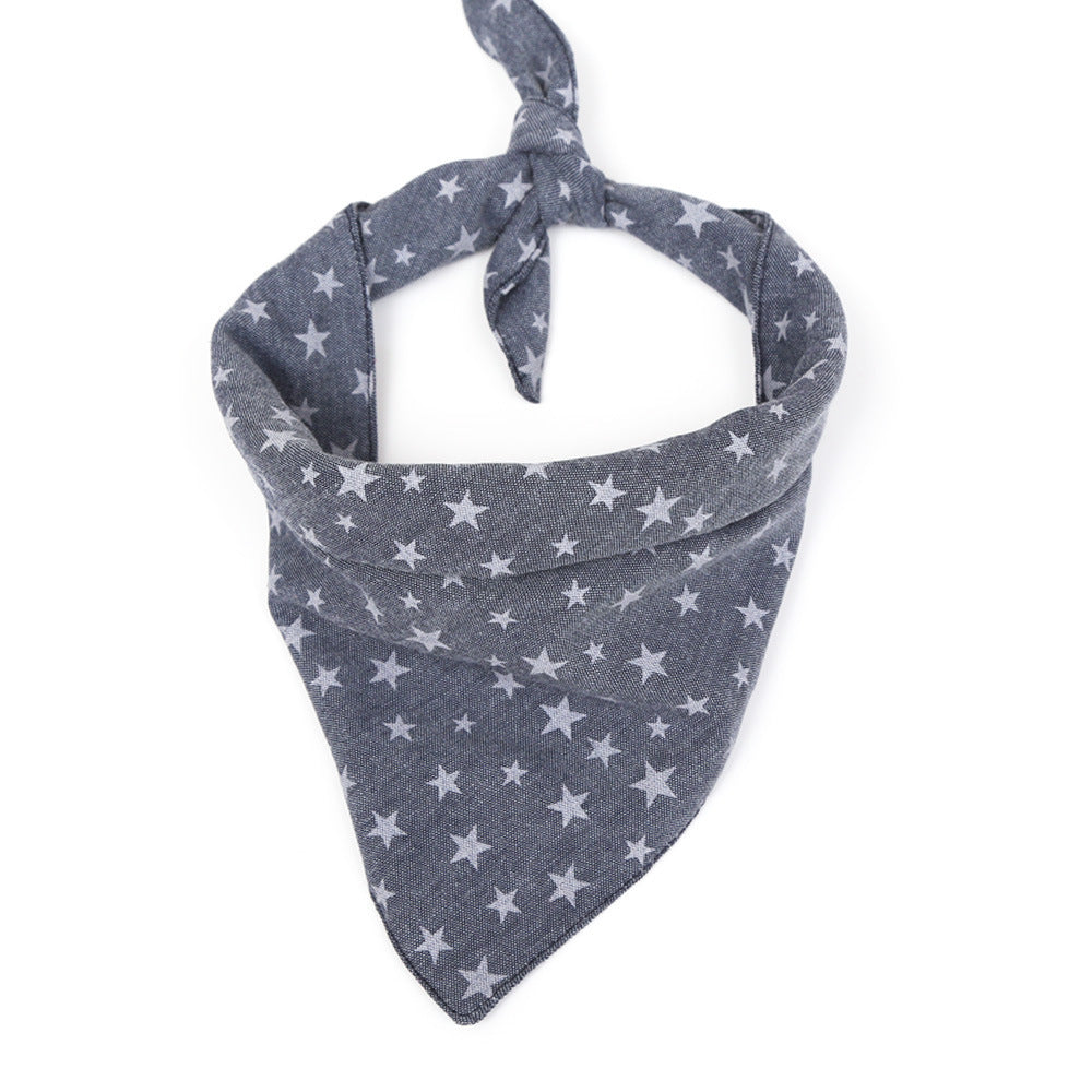 HKM-852627 Double-sided Triangle Scarf for Dogs and Cats - Saliva Towel, Sizes S and L