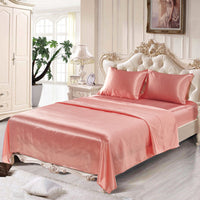 HKM-852691 Imitation Silk Polyester Bedding Set with Active Dyeing - 4 Pieces