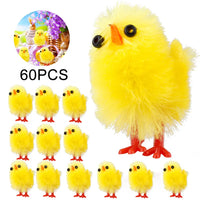 HKM-852755 Adorable Mini Plush Easter Chick Decorations for Home and Party Use, Ideal for All Ages