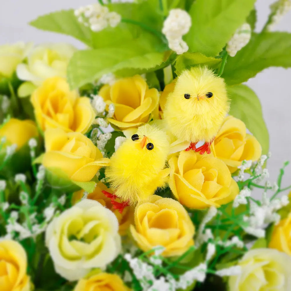 KTX-852755 Adorable Mini Plush Easter Chick Decorations for Home and Party Use, Ideal for All Ages