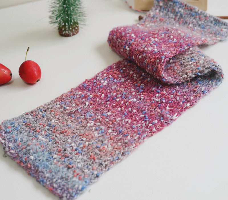 HKM-852755 Gradient Polka Dot Mohair Yarn - Soft Acrylic Blend, 50g