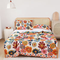 HKM-852755 Plant and Flower Design Towel Blanket for Spring and Autumn - 150x200cm & 200x230cm