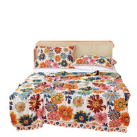 HKM-852755 Plant and Flower Design Towel Blanket for Spring and Autumn - 150x200cm & 200x230cm