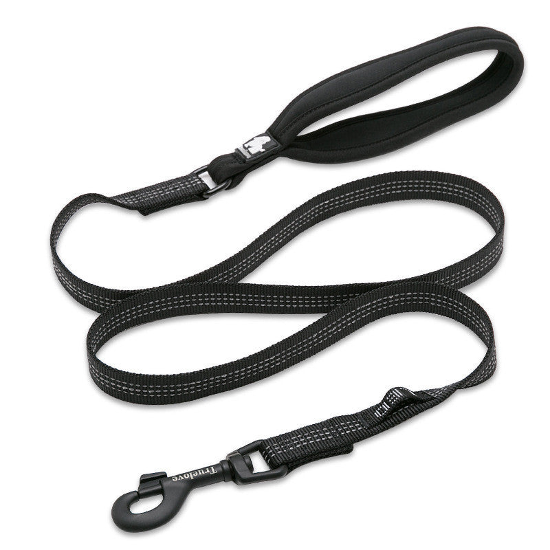 HKM-852755 Reflective Pet Dog Traction Leash - Soft Diving Material, Multiple Sizes Available