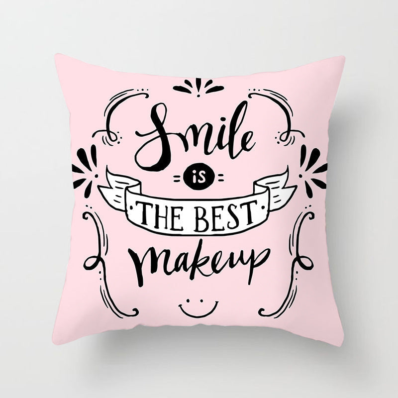 HKM-852819 Linen Peach Skin Super Soft Cushion Cover, 45x45cm Brushed Cloth with PP Cotton Filling