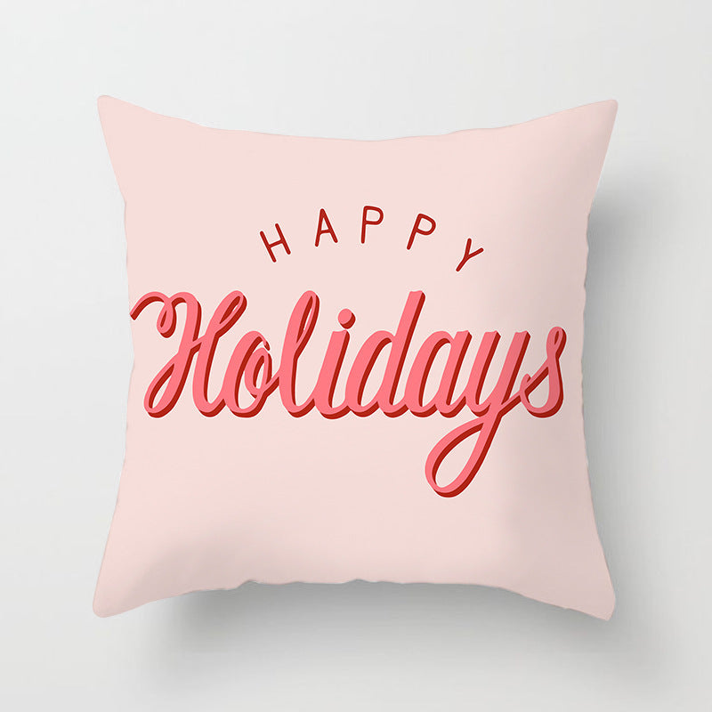 HKM-852819 Linen Peach Skin Super Soft Cushion Cover, 45x45cm Brushed Cloth with PP Cotton Filling