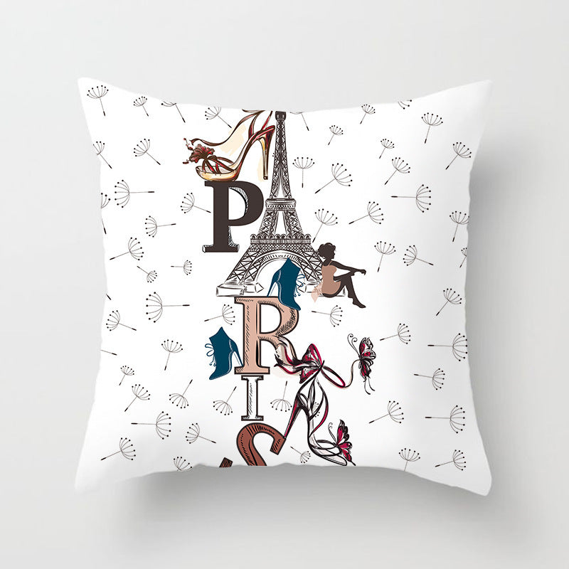 HKM-852819 Linen Peach Skin Super Soft Cushion Cover, 45x45cm Brushed Cloth with PP Cotton Filling