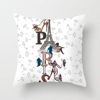 HKM-852819 Linen Peach Skin Super Soft Cushion Cover, 45x45cm Brushed Cloth with PP Cotton Filling