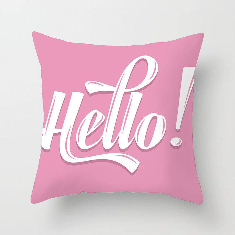 HKM-852819 Linen Peach Skin Super Soft Cushion Cover, 45x45cm Brushed Cloth with PP Cotton Filling