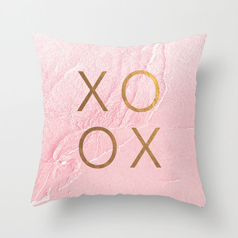 HKM-852819 Linen Peach Skin Super Soft Cushion Cover, 45x45cm Brushed Cloth with PP Cotton Filling