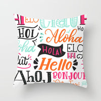 HKM-852819 Linen Peach Skin Super Soft Cushion Cover, 45x45cm Brushed Cloth with PP Cotton Filling