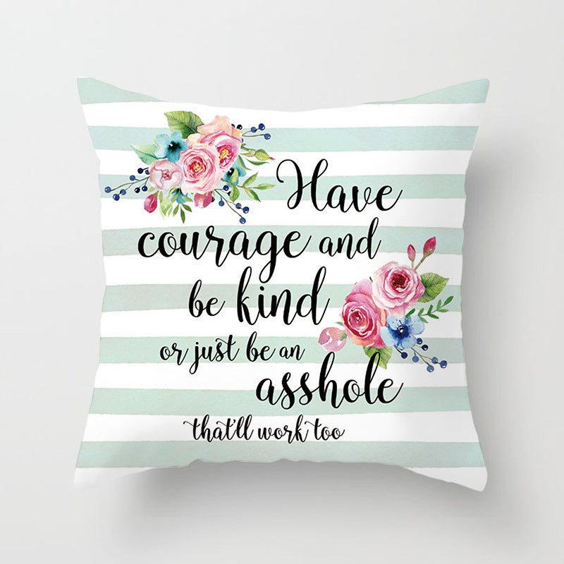 HKM-852819 Linen Peach Skin Super Soft Cushion Cover, 45x45cm Brushed Cloth with PP Cotton Filling
