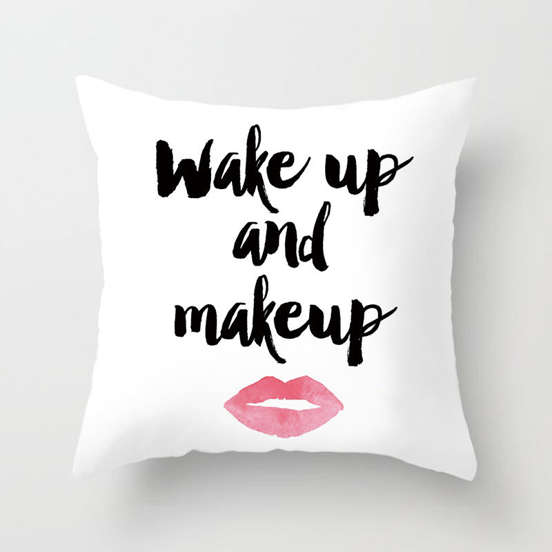 HKM-852819 Linen Peach Skin Super Soft Cushion Cover, 45x45cm Brushed Cloth with PP Cotton Filling