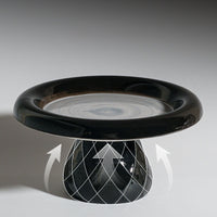 HKM-852947 Large Ceramic Cat Bowl with Anti-Tip Design, Ideal for Canned Food and Snacks