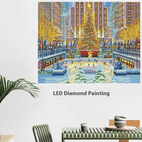 HKM-853011 DIY Full Diamond Painting Kit with Solid Wood Frame - 40X50cm Resin Drill Bits