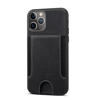HKM-853011 Multi-Card Protective Holster Case for iPhone 12 Mini, 12, 12 Pro, 12 Pro Max, 11, 11 Pro, and 11 Pro Max - Handmade Design