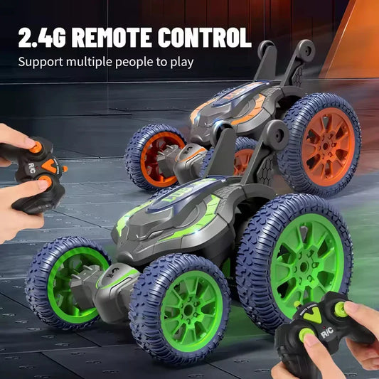 HKM-853331 Dual-Sided Remote Control Stunt Car with 360° Flipping and Folding Design