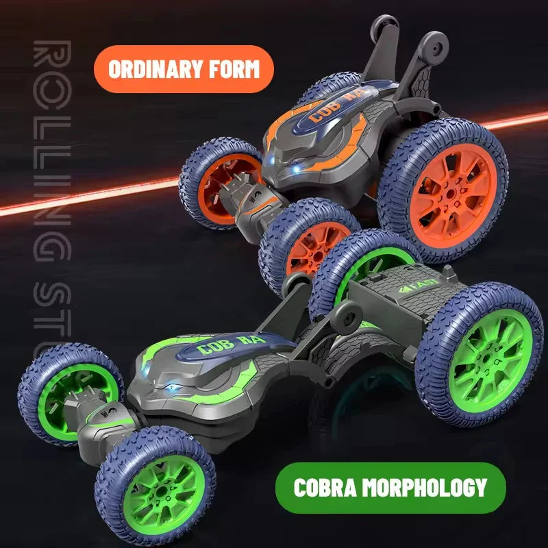 HKM-853331 Dual-Sided Remote Control Stunt Car with 360° Flipping and Folding Design