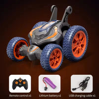 HKM-853331 Dual-Sided Remote Control Stunt Car with 360° Flipping and Folding Design