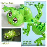 HKM-853715 Electric Frog Toy with Music and Colorful Lights - 360° Rotating, Obstacle Avoidance for Children