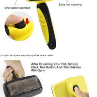 HKM-853843 Automatic Pet Grooming Comb with Stainless Steel Needles and Easy Clean Design for Dogs and Cats