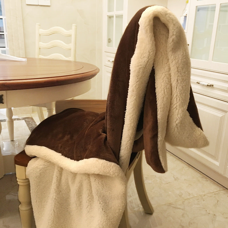HKM-853843 Thick Flannel Sofa Cover Blanket - Soft and Breathable for All Seasons