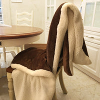 HKM-853843 Thick Flannel Sofa Cover Blanket - Soft and Breathable for All Seasons