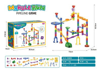 HKM-853907 Glow in the Dark Marble Race Track Building Set for Kids - Educational Construction Toy