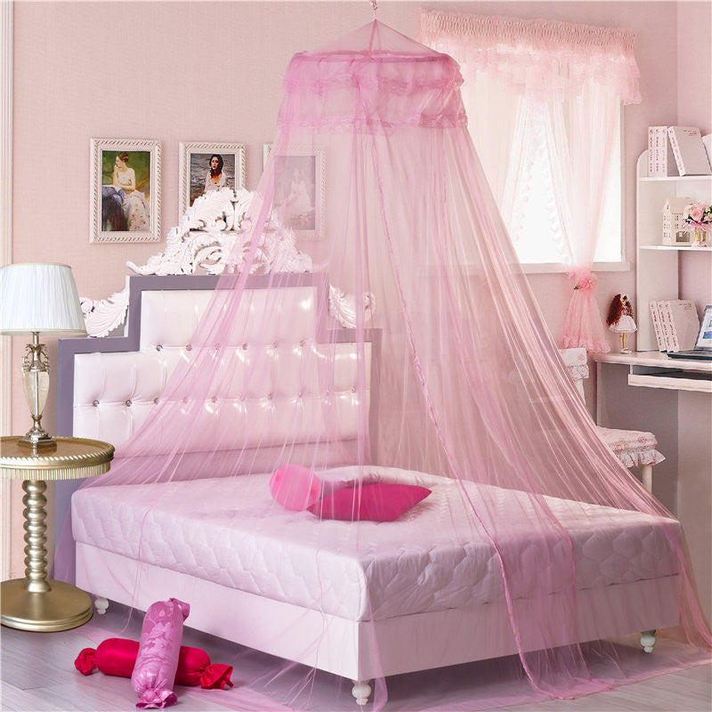 HKM-853907 Hanging Dome Mosquito Net with Single Door - Durable Polyester Fiber Construction