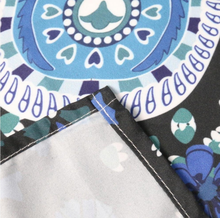 HKM-853907 Mandala Printed Polyester Wall Tapestry for Home Decoration