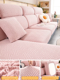 HKM-853971 Non-Slip Sofa Cushion Cover in Various Colors and Sizes, Modern Stripe Pattern