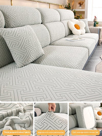 HKM-853971 Non-Slip Sofa Cushion Cover in Various Colors and Sizes, Modern Stripe Pattern