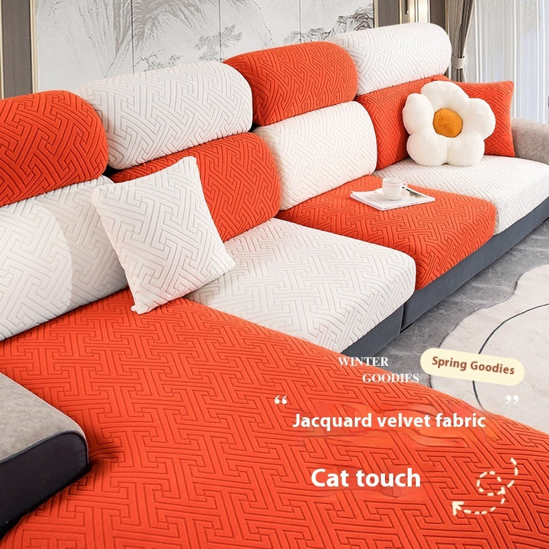 HKM-853971 Non-Slip Sofa Cushion Cover in Various Colors and Sizes, Modern Stripe Pattern