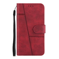 HKM-854163 Calf Pattern PU Mobile Phone Case with Card Holder - Multi-Size Compatibility